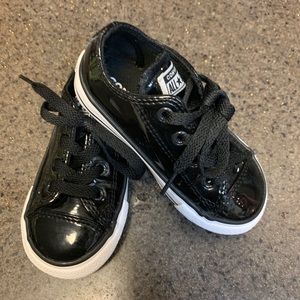 Black Patent Leather Converse